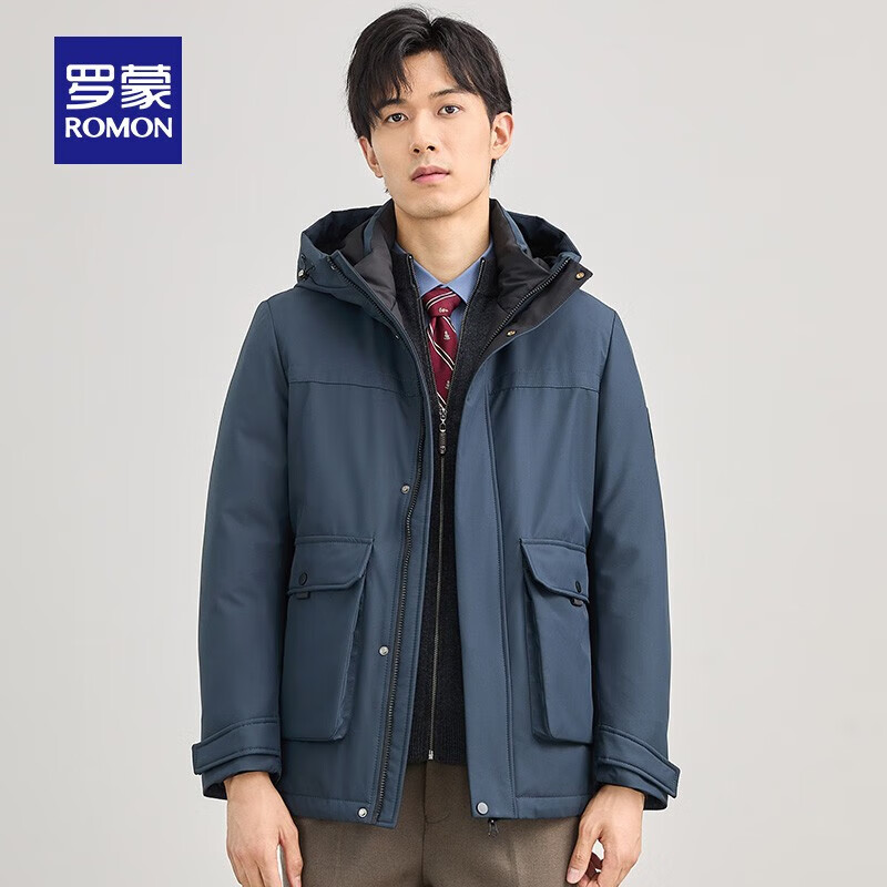 plus會員：羅蒙 連帽羽絨服 含絨量90﹪ 177元（需領(lǐng)券）