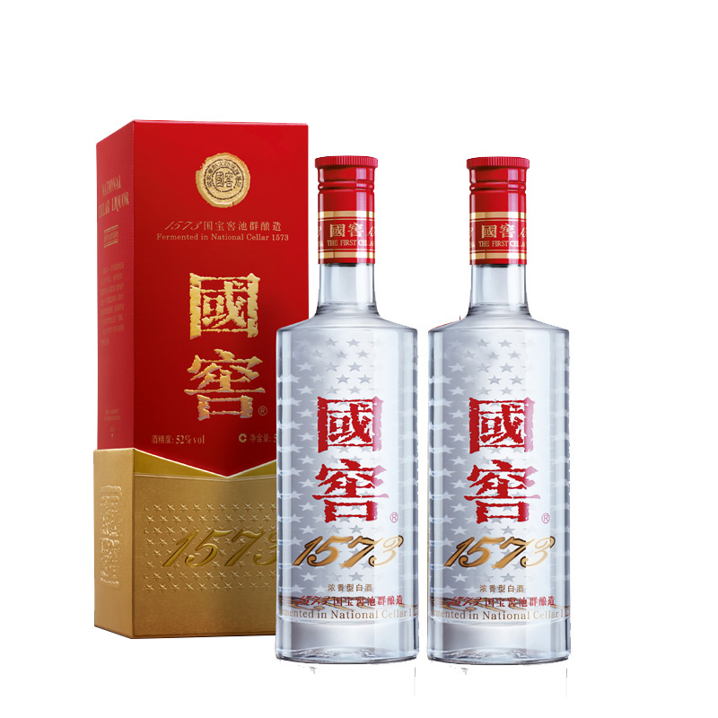 國窖1573 瀘州老窖 國窖1573 52%vol 濃香型白酒 500ml*2瓶 券后1780.4元