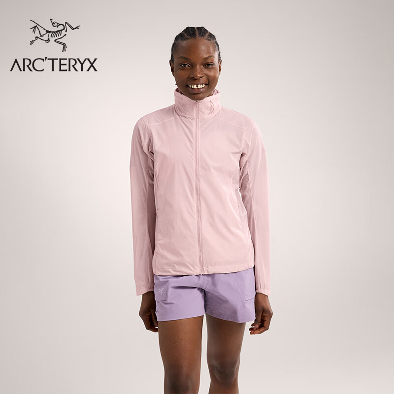 ARC\'TERYX 始祖鳥 ARC’TERYX始祖鳥 NODIN JACKET 輕量 女子 防風(fēng)夾克 Alpine Rose/夕霧粉 XS 2600元