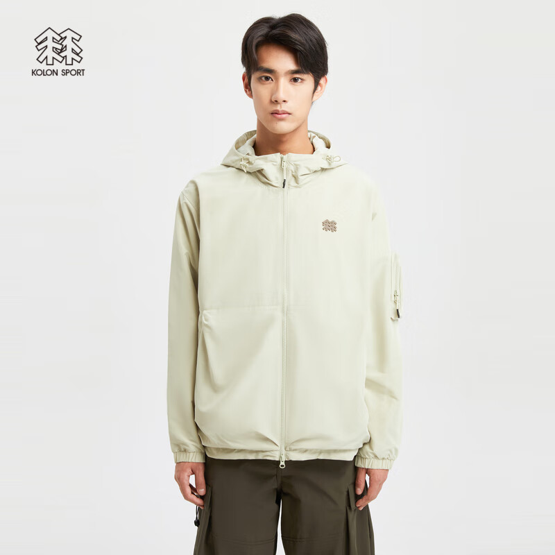 KOLON SPORT 可隆休閑夾克 男子戶外露營系列運動防潑水休閑外套 LHJK3AT697-LK 1307元