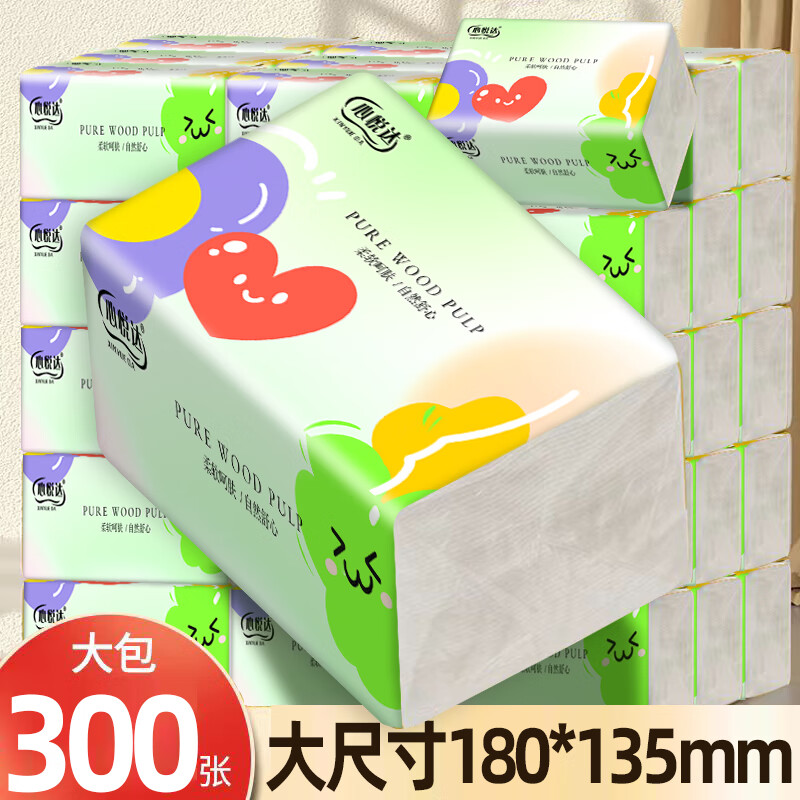 心悅達 抽紙 3層300張10包(180*135mm) 9.99元