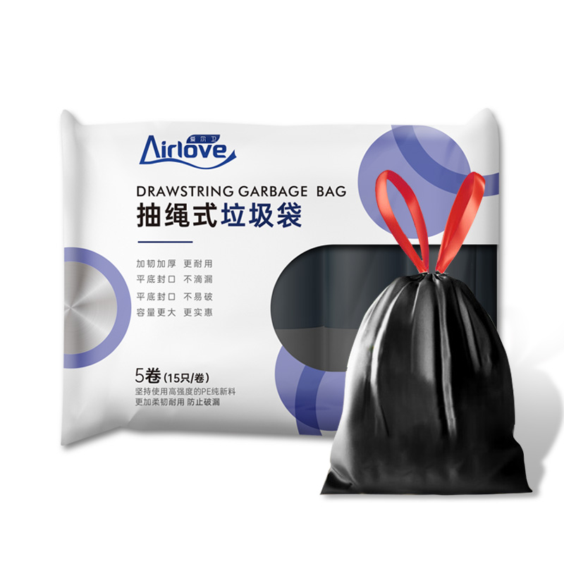 爱尔卫 Airlove 抽绳垃圾袋 5卷75只（45*50cm） 5.91元（需买2件，需用券）