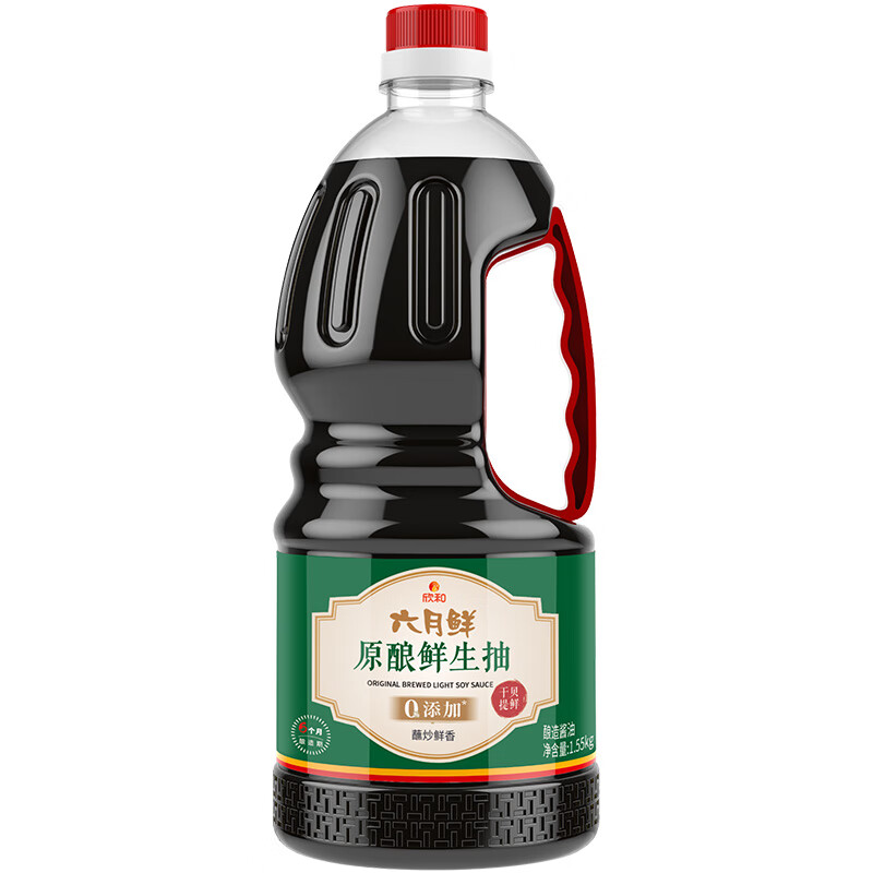 六月鮮 原釀生抽1.55kg 優(yōu)選原料 欣和 12.9元