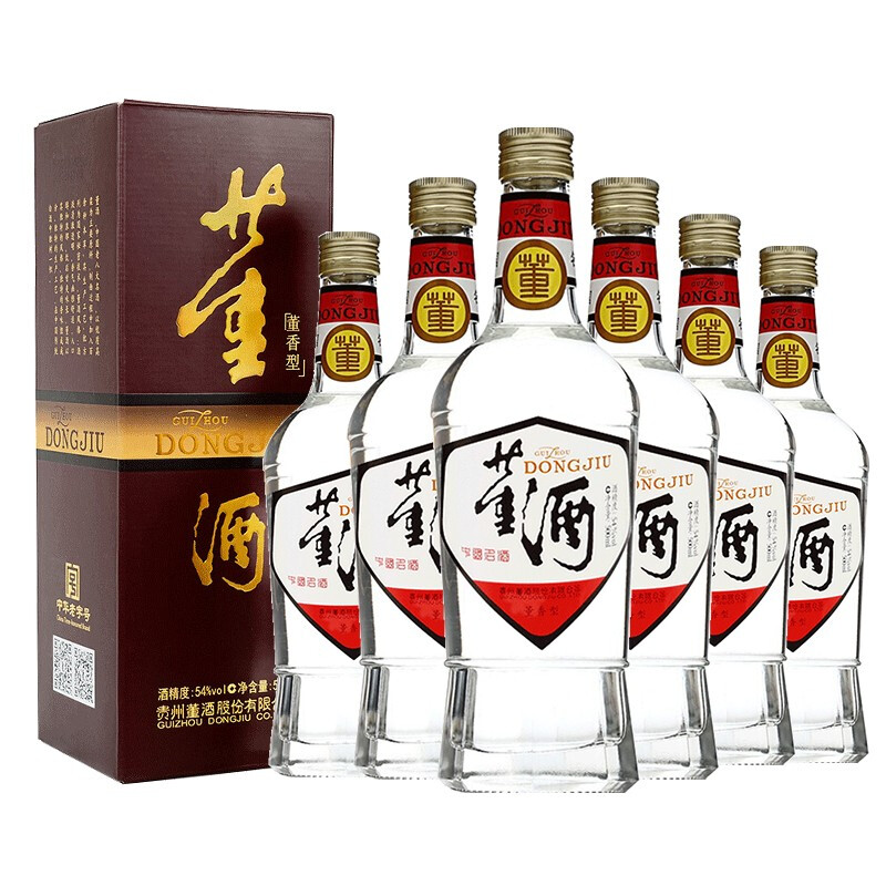 董酒 復(fù)刻系列 54%vol 董香型白酒 500ml*6瓶 583.8元