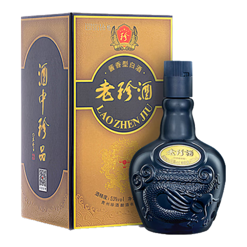 plus会员:珍酒老珍酒 53度酱香型白酒 500ml*1 *2件 合84元/件（如有200-20券到手价，合74元/件）