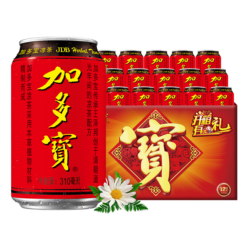 加多寶 涼茶植物飲料 310ml*12罐 25.31元