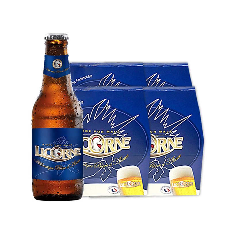 利库尼 LICORNE 拉格啤酒 250ml*24瓶 法国原装进口 109元