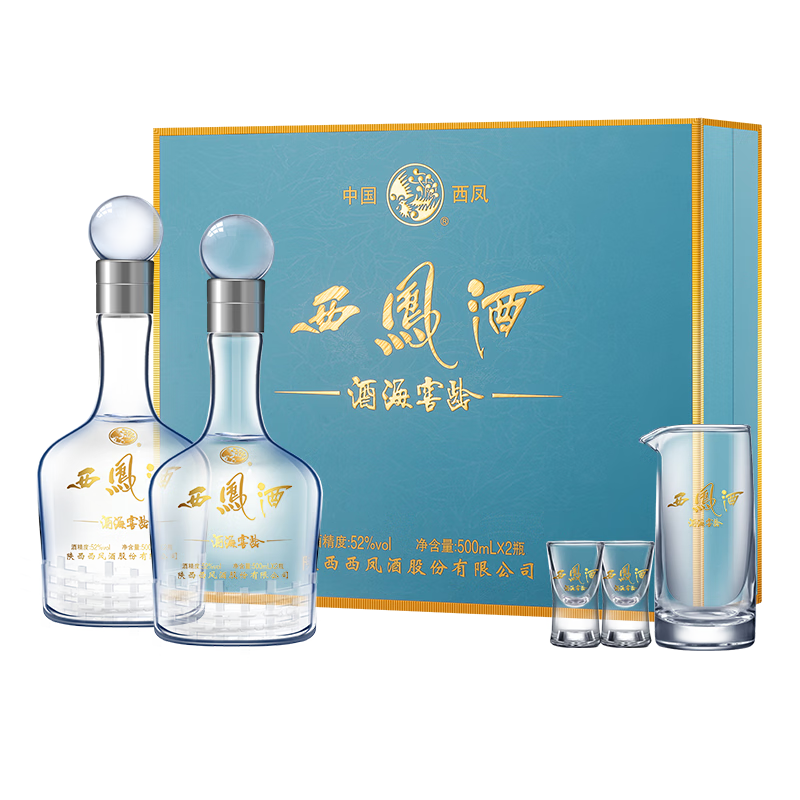 再降價(jià)，PLUS會(huì)員:西鳳酒 10年52度富貴純糧鳳香型白酒500ml*2瓶 236.08元（需領(lǐng)券）