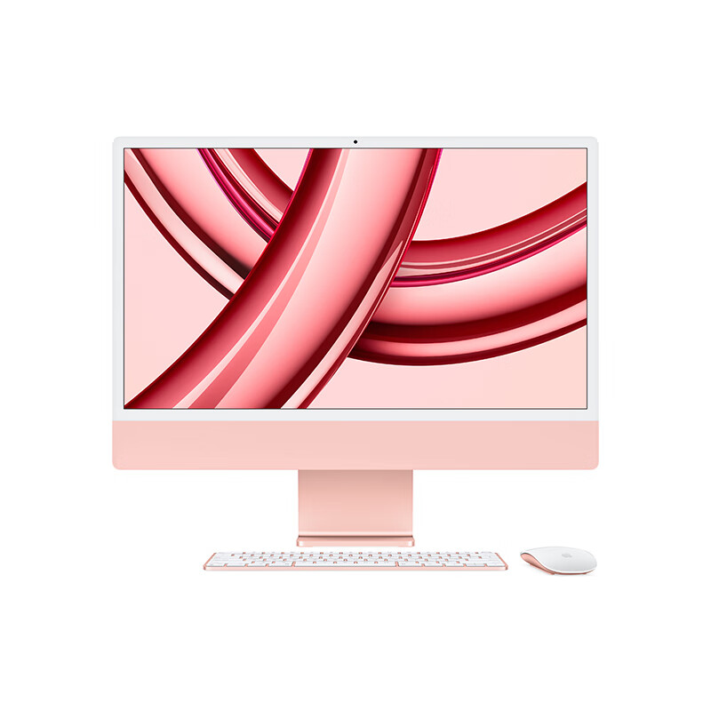 蘋果 Apple iMac M3版 24英寸 一體機(jī) 粉色（M3 8+10核、核芯顯卡、8GB、512GB SSD、4.5K、MQRU3CH/A） 7561.21元