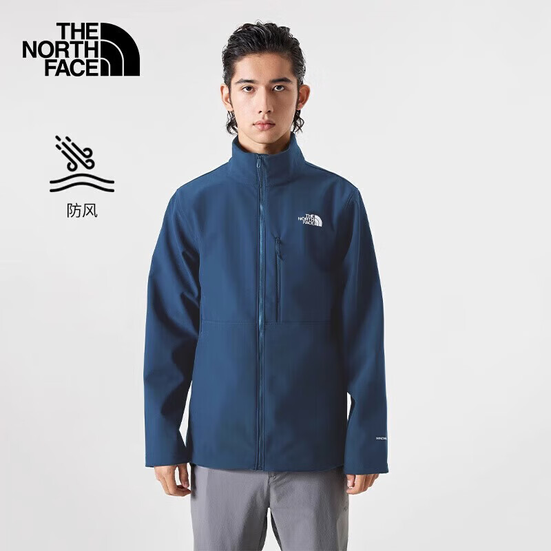 THE NORTH FACE 北面 软壳衣男户外防风夹克83TE 蓝色/HKW XL ￥749