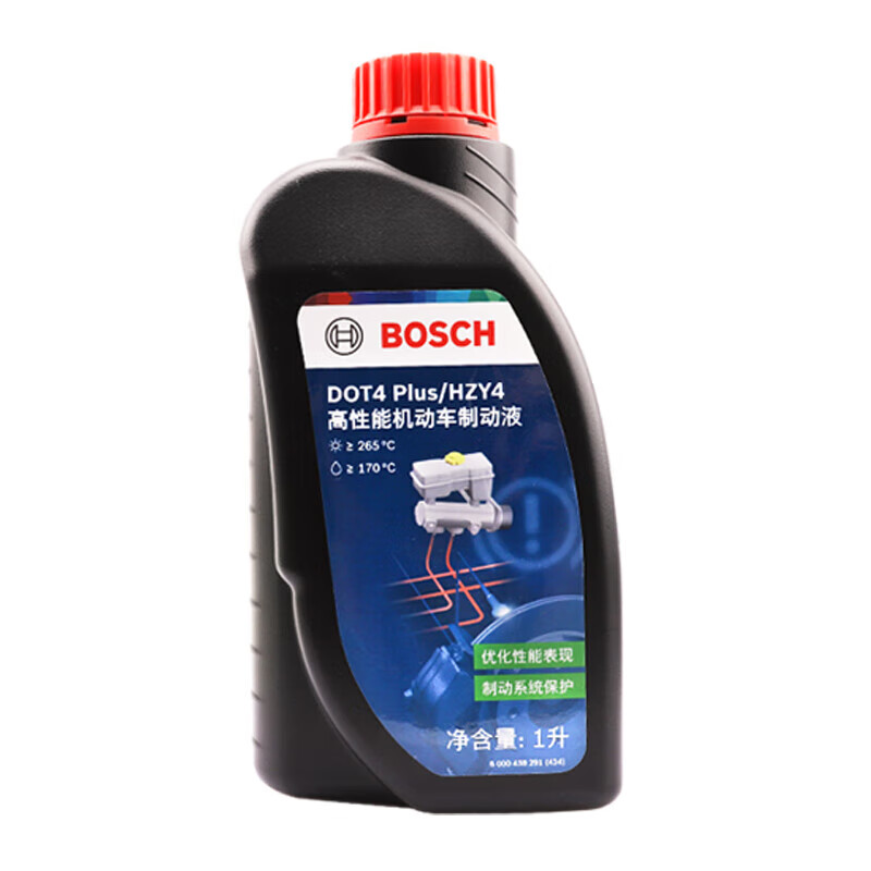 博世 BOSCH DOT4 plus升級版剎車油 通用型1升 券后51.8元