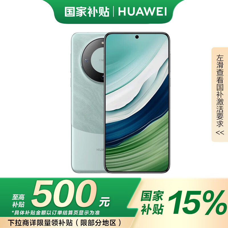 华为 HUAWEI Mate 60 5G手机 12GB+256GB 雅川青 赠2年电池换新 ￥3976.51