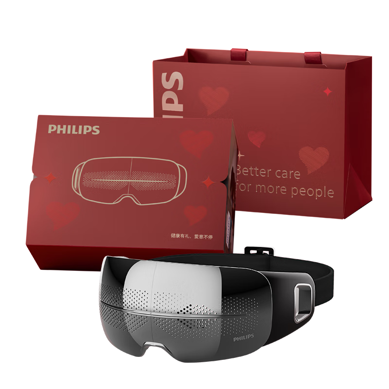 PLUS会员：PHILIPS 飞利浦 眼部按摩仪 限定礼盒 PPM3104E 284.78元包邮