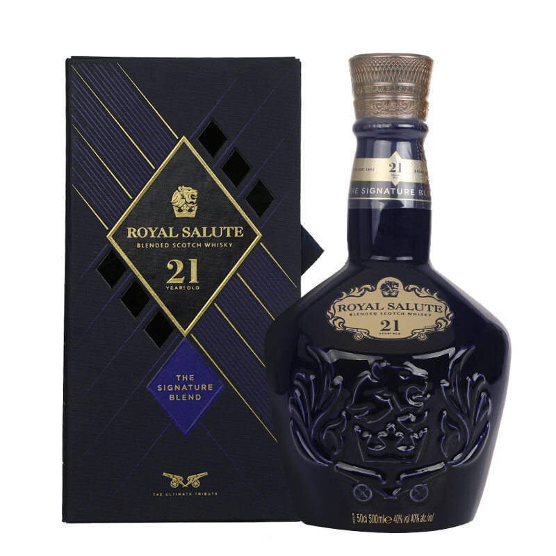 ROYAL SALUTE 皇家禮炮 21年 調和 蘇格蘭威士忌 40%vol 500ml 券后646.22元