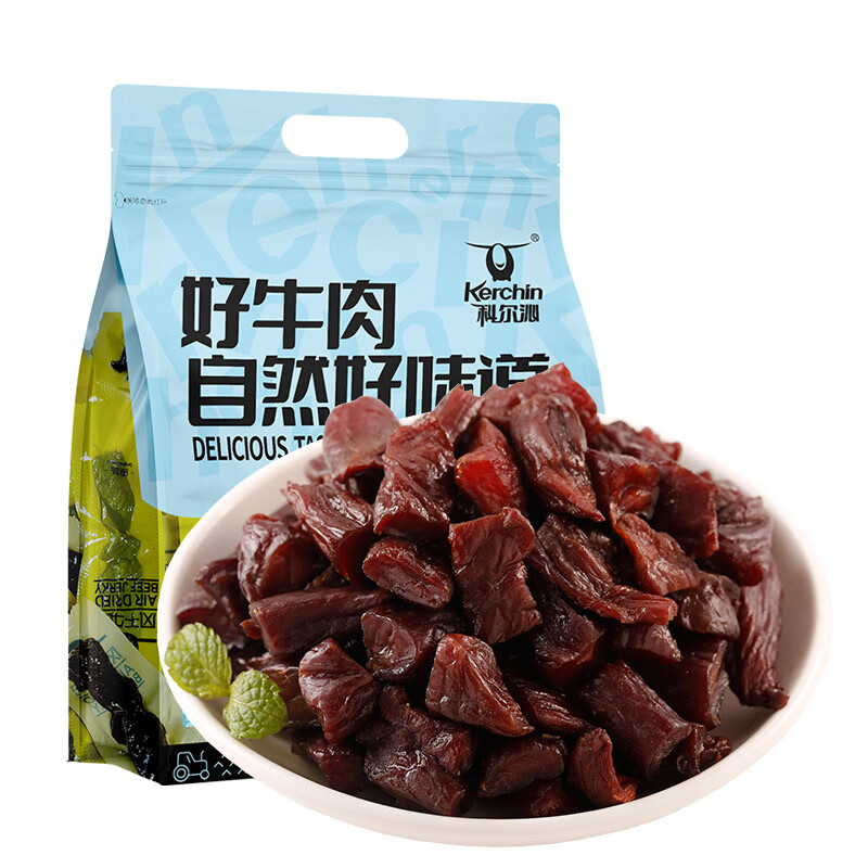 限移動(dòng)端：科爾沁 手撕風(fēng)干牛肉 原味800g 小塊肉干肉鋪零食 短保源頭直發(fā) 68.11元