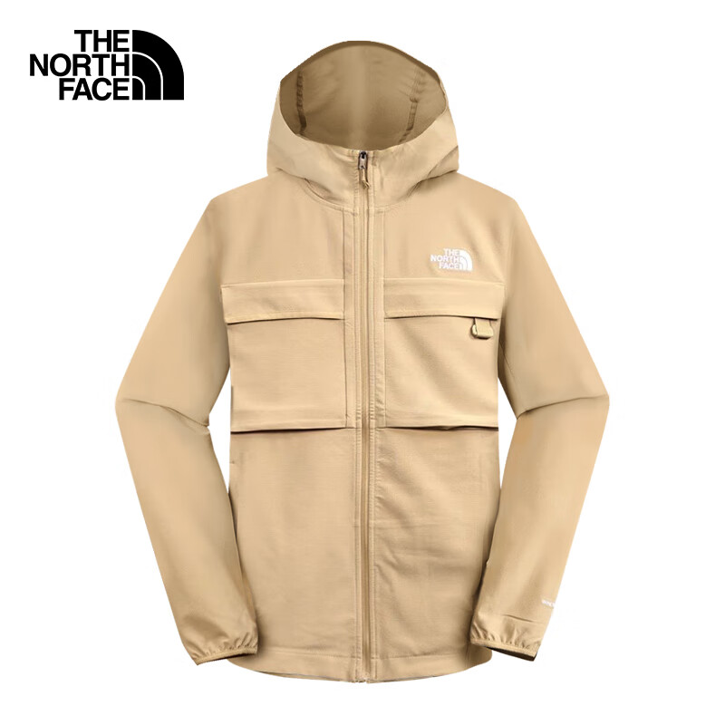 THE NORTH FACE 北面 軟殼衣男戶外防風夾克83TL 卡其色/LK5 券后324.5元