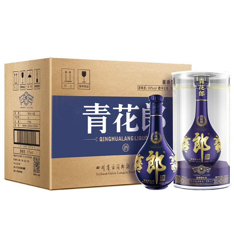 限移动端、京东百亿补贴：郎酒 青花郎 酱香型白酒 53度 500ml*6瓶 非原箱（新老包装年份随机) 4325.31元