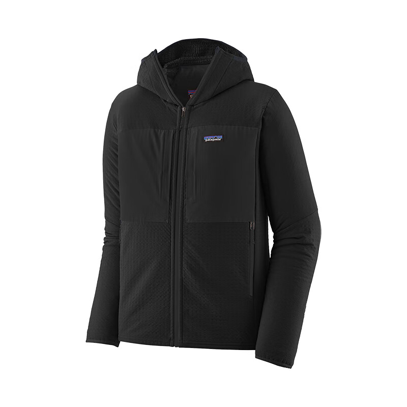 Patagonia 巴塔哥尼亞 R2 TechFace Hoody 男士保暖舒適運動抓絨衣 黑色 XL 券后1518.62元