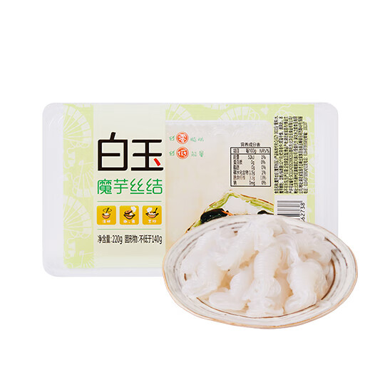 白玉 魔芋絲結(jié) 220g ￥5.52