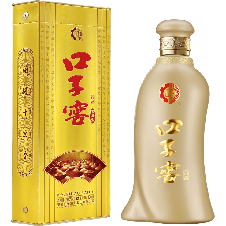 PLUS会员:口子窖 五年型 兼香型白酒 40.8度 400ml*3 233.65元（需领券，合77.88元/件）