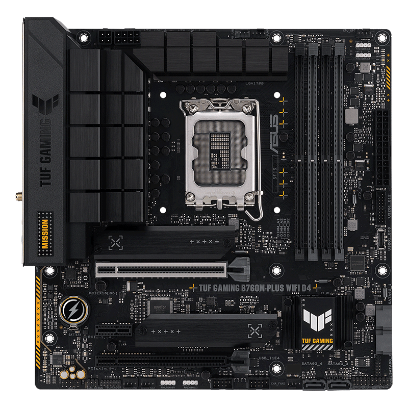 需凑单：华硕TUF B760M-PLUS WIFI D4 重炮手主板 支持 CPU 13600KF/13400F（Intel B760/LGA 1700） 1068.13元