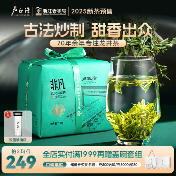 卢正浩 镇店爆款 特级 龙井茶（2箱）