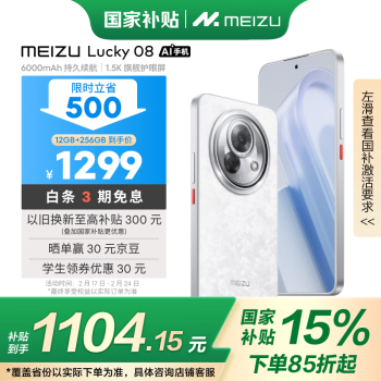 魅族 MEIZU Lucky 08 5G手机 12GB+256GB 星耀白