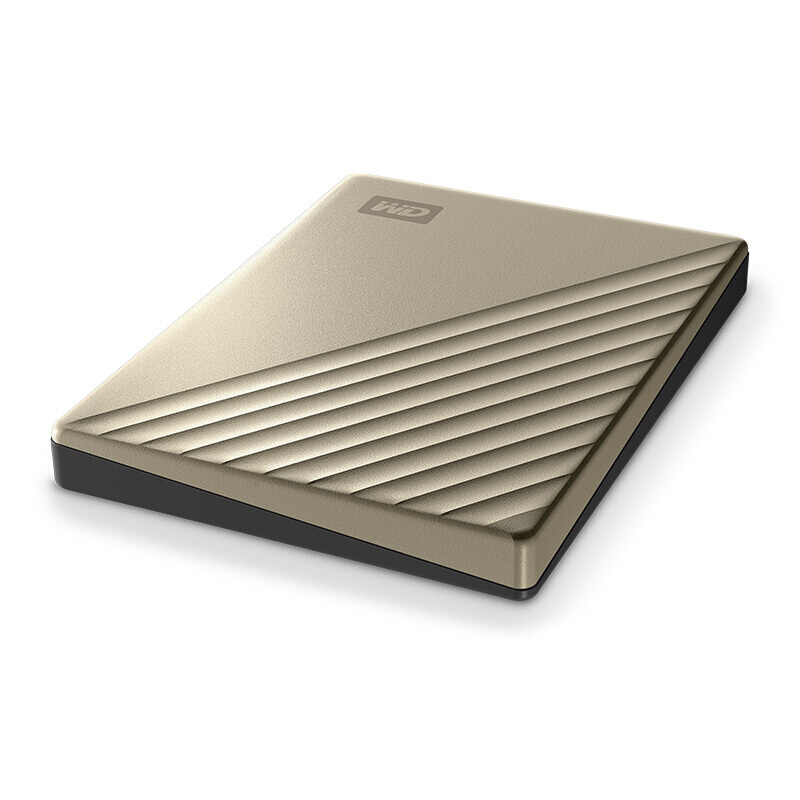 西部数据 My Passport Ultra系列 精英款 2.5英寸 Type-C便携移动机械硬盘 2TB USB3.0 金色 券后679元