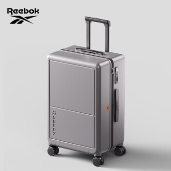 Reebok銳步行李箱PC拉桿箱多功能登機箱旅行密碼箱皮箱子摩天灰20英寸