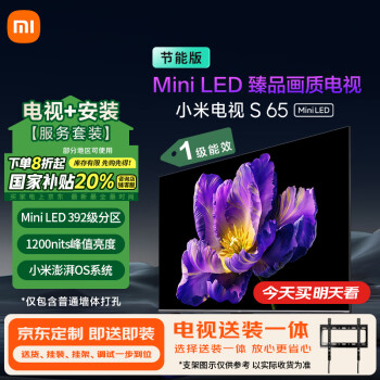 小米 Xiaomi MI）电视S65 Mini LED 65英寸 392分区 1200nits 4GB+64GB 液晶电视机L65MA-SPL