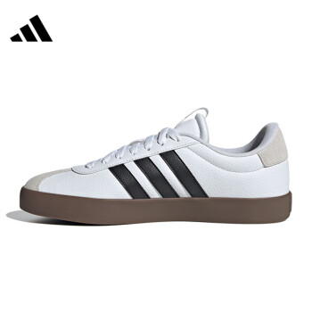 移动端、京东百亿补贴：adidas 阿迪达斯 男 运动休闲鞋 VL COURT 3.0 ID6285 白色 42码/UK8