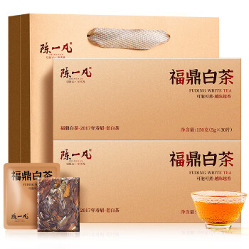 移动端：陈一凡 茶叶 福鼎白茶 核心产区福鼎白茶小茶饼干寿眉茶礼盒装300g 福鼎白茶礼盒装300g