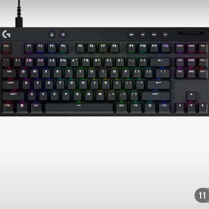 再降价、PLUS会员：（G）罗技 PRO X TKL RAPID磁轴电竞游戏键盘 (黑色） 1162.61元（需领券）