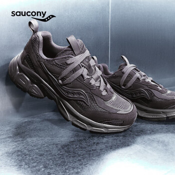 索康尼 saucony 2K骑士千禧复古休闲鞋男女老爹鞋情侣运动鞋深灰42.5