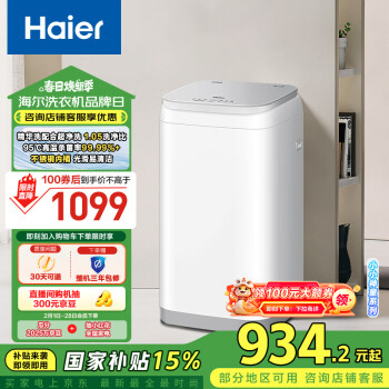 海爾 Haier XQBM30-R586 波輪嬰兒迷你洗衣機 3kg 白色