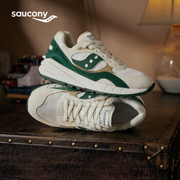 索康尼 saucony SHADOW 6000RE男女运动休闲鞋复古运动鞋米绿 40