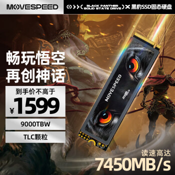 移速 黑豹7000 M.2接口 固態(tài)硬盤 4TB（PCIe 4.0