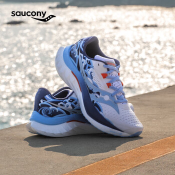 索康尼 saucony 啡速4跑步鞋女緩震回彈馬拉松競速訓(xùn)練鞋大連城市款38.5