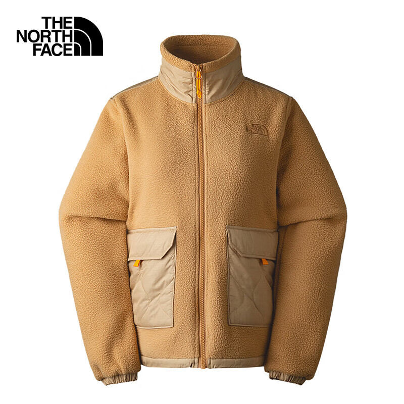 THE NORTH FACE 北面 抓絨外套女戶外保暖厚抓絨夾克7QWC 卡其色/K1O M 399元