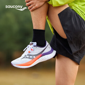 索康尼 saucony Endorphin Speed 啡速 4 競(jìng)速訓(xùn)練男子馬拉松跑鞋 S20940-129 白黑 41