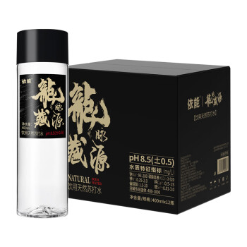 移動端、京東百億補貼：依能 天然蘇打水弱堿PH8.5無糖400ml*12瓶