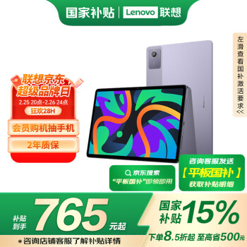 联想 Lenovo 小新Pad 2024 11英寸平板 学测练丰富资源 高刷护眼 学习机8+128G紫