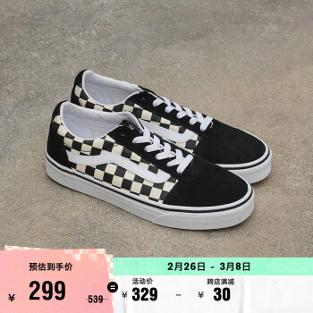 VANS Old Skool 36 DX 女子运动板鞋 VN0A3IUN5GX 黑白棋盘格 38