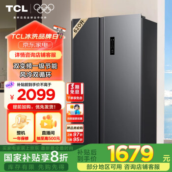 TCL BCD-620WEPF1 零嵌對開門冰箱 620L