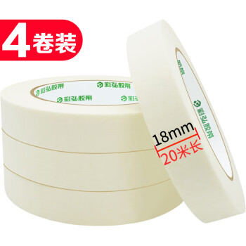 彩弘 美紋紙膠帶 18mm*20m 4卷裝