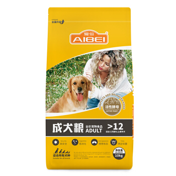 愛倍 ABEL AIBEI 愛倍 ABEL 愛倍 AIBEI 愛倍 犬兒歡 成犬狗糧 10kg 95.67元