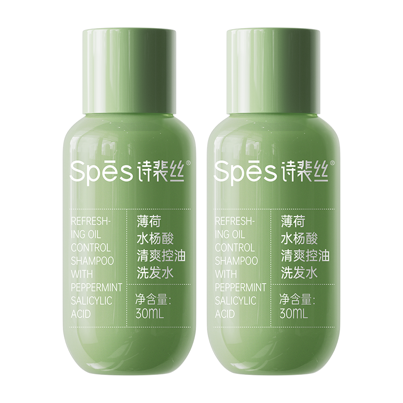 需首單：Spes詩裴絲 薄荷水楊酸控油洗發(fā)水30ml*2 洗發(fā)露 4.16元包郵（需試用）