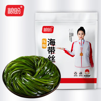 糧盼壓縮海帶絲16g烘干海產(chǎn)干貨海洋裙帶菜涼拌火鍋昆布獨立包裝圓餅