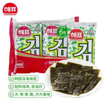 海牌菁品 經(jīng)典原味海苔 2g*6包