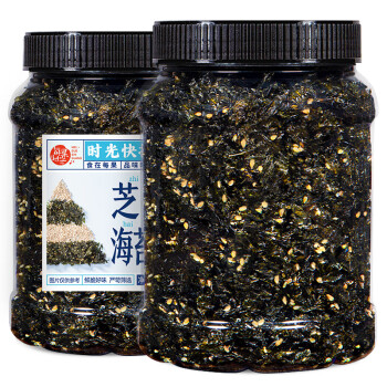 每果時(shí)光 芝麻海苔碎250g即食拌飯飯團(tuán)紫菜碎兒童下飯壽司食材海味休閑零食